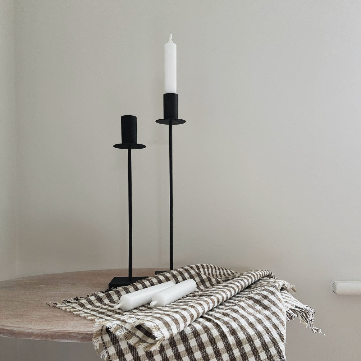 Rustic Brown Candlestick