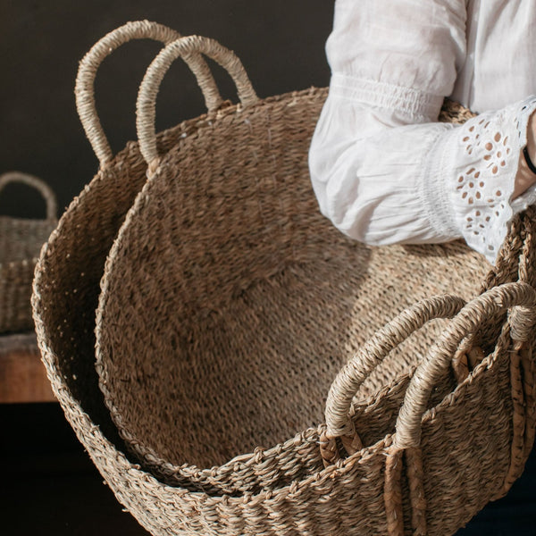 Oval Seagrass Basket - Small