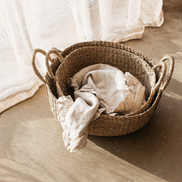 Oval Seagrass Basket - Small