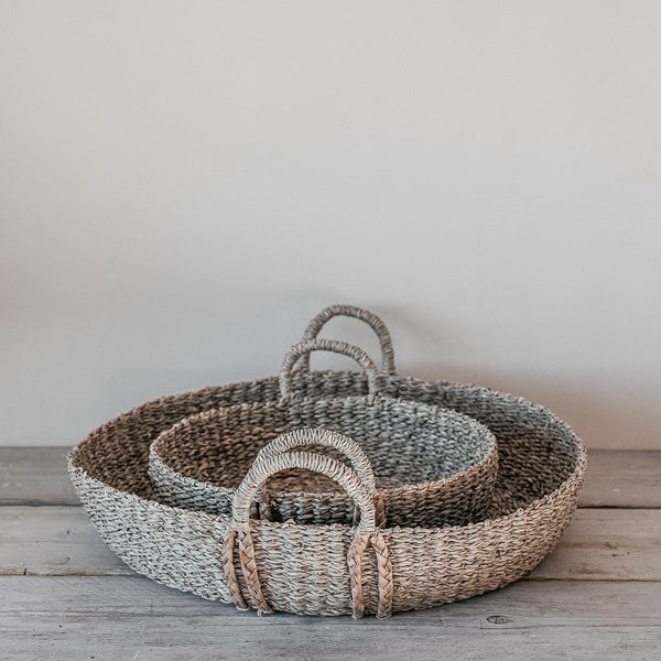 Round Seagrass Tray - Large