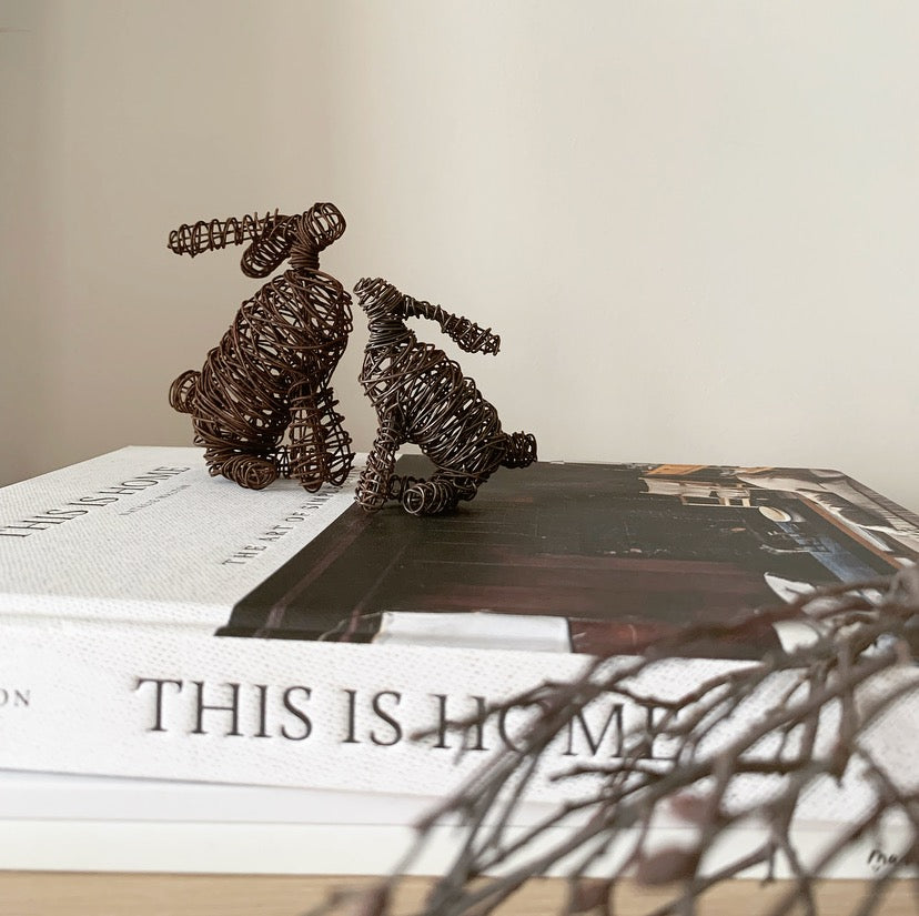 Wire Hare Decoration - Small