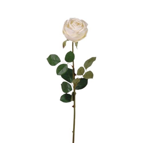 Faux White Rose