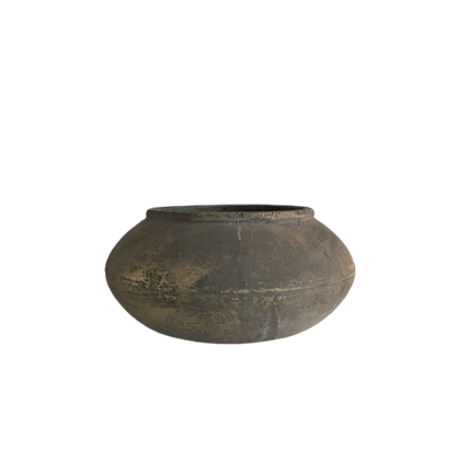 Antique Charcoal Stone Bowl