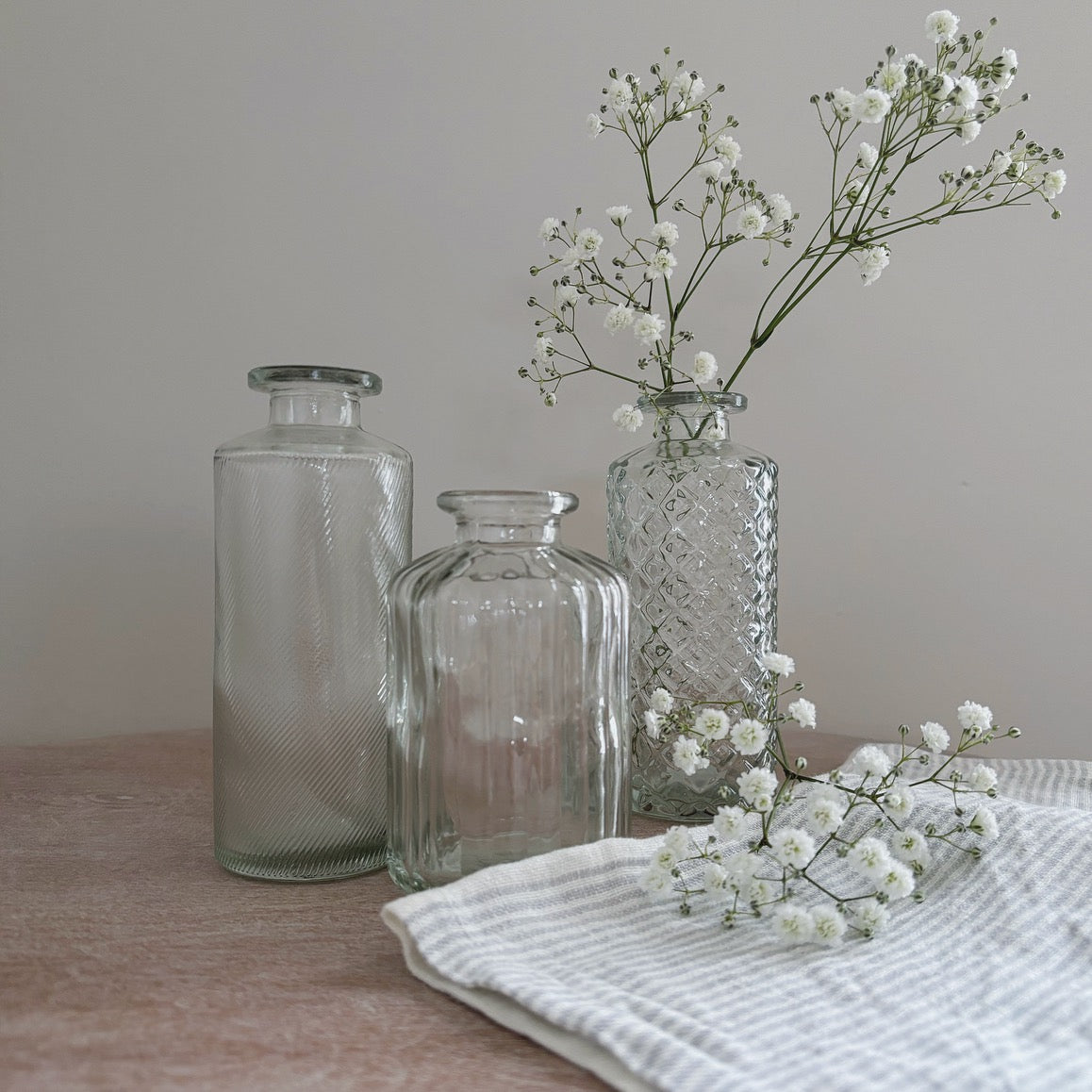 Tall Glass Bottle Vase