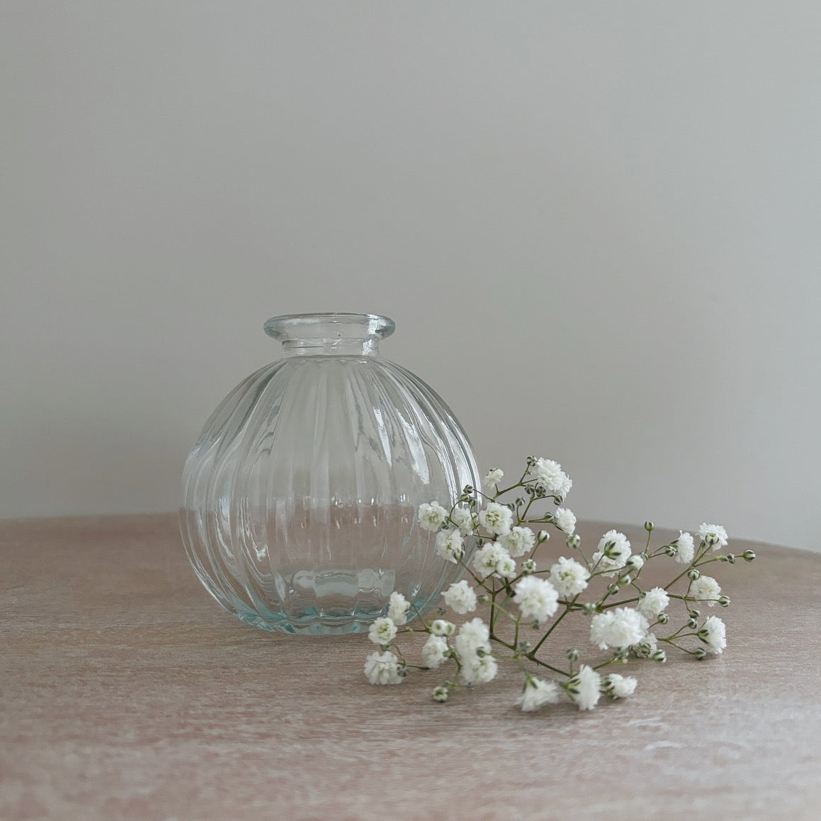 Round Glass Bud Vase