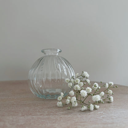 Round Glass Bud Vase