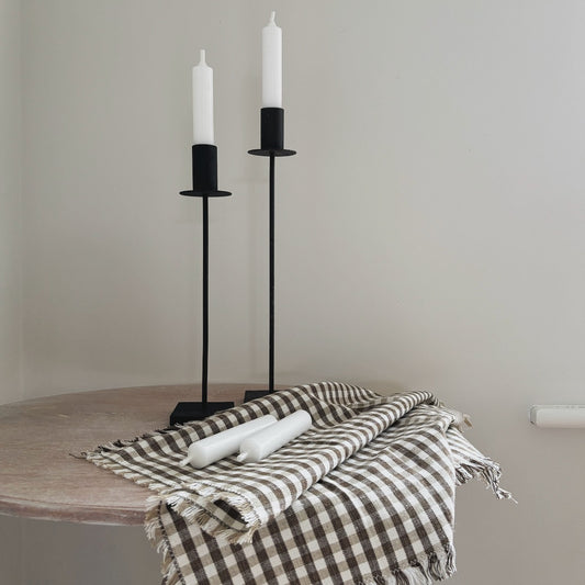 Rustic Brown Candlestick