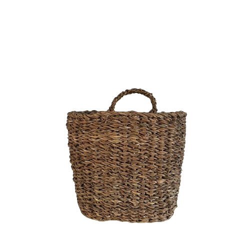 Oval Seagrass Hanging Basket - Large