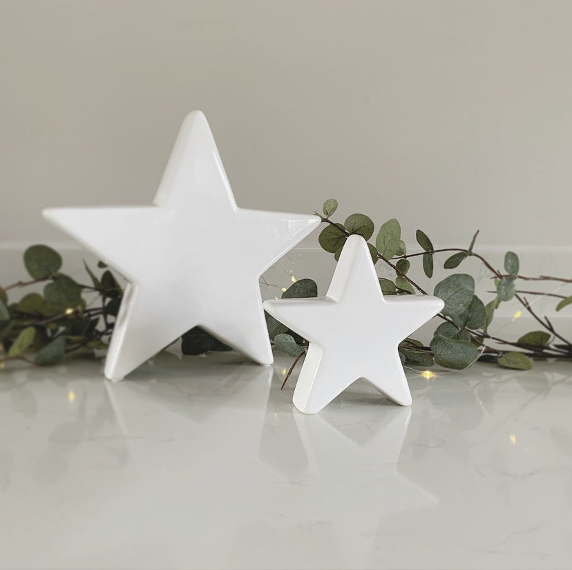 White Ceramic Star - Small
