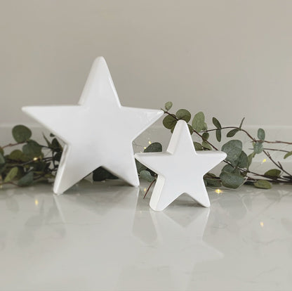 White Ceramic Star - Small