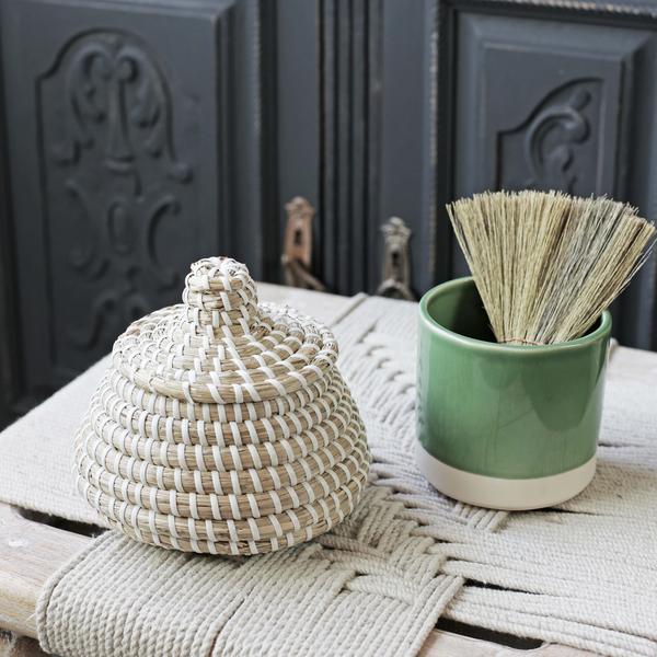 Lidded Seagrass Basket - Mini