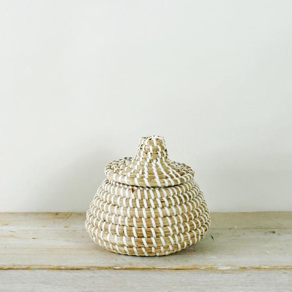 Lidded Seagrass Basket - Mini