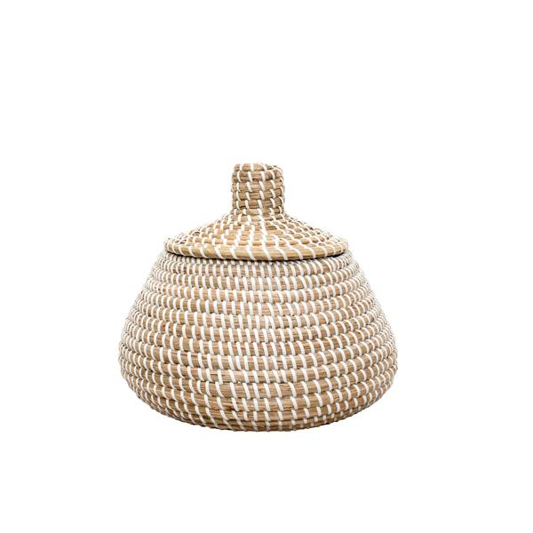Lidded Seagrass Basket - Small