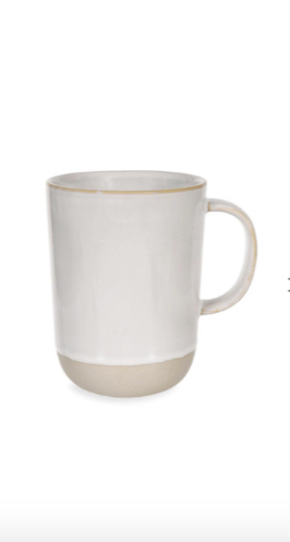 Off-White Glazed Mug - Tall