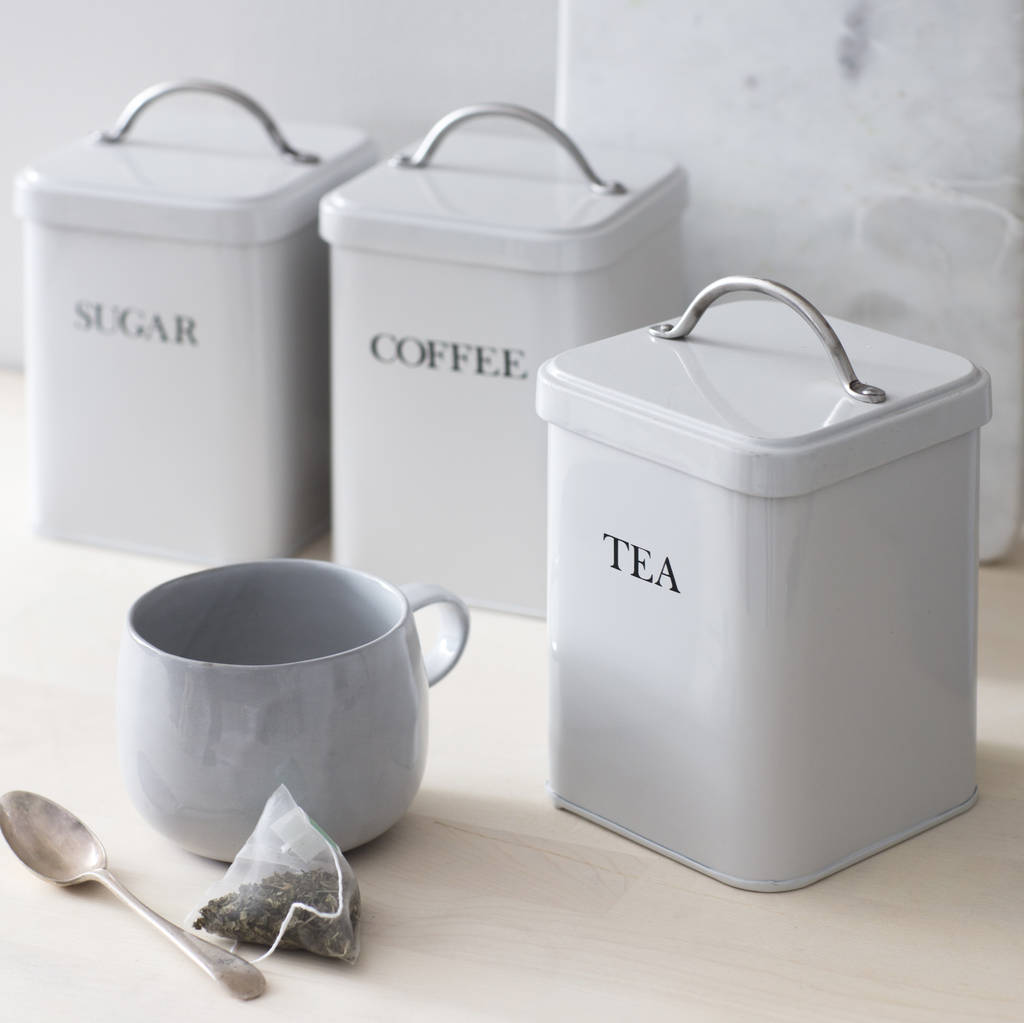 Off-White Tea Canister