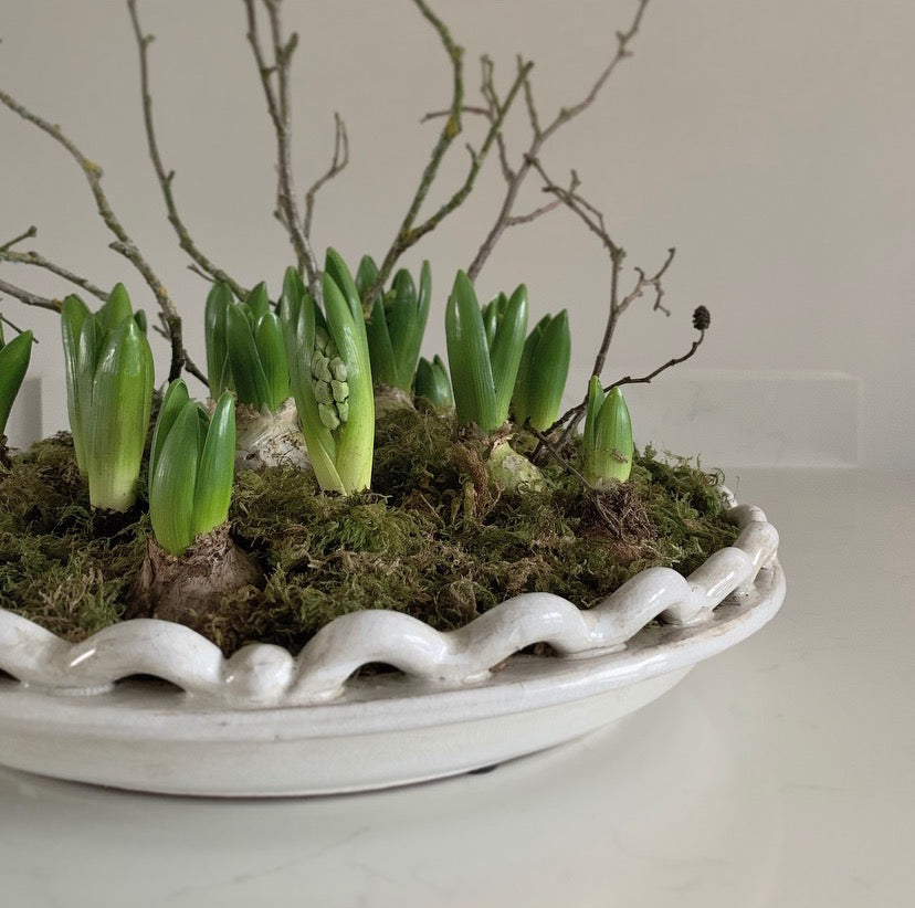 Off-White Ceramic Wave Edge Decorative Bowl – Just So Interiors