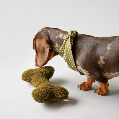 Khaki Bone Dog Toy