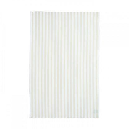 Pale Lemon Striped Tea Towel