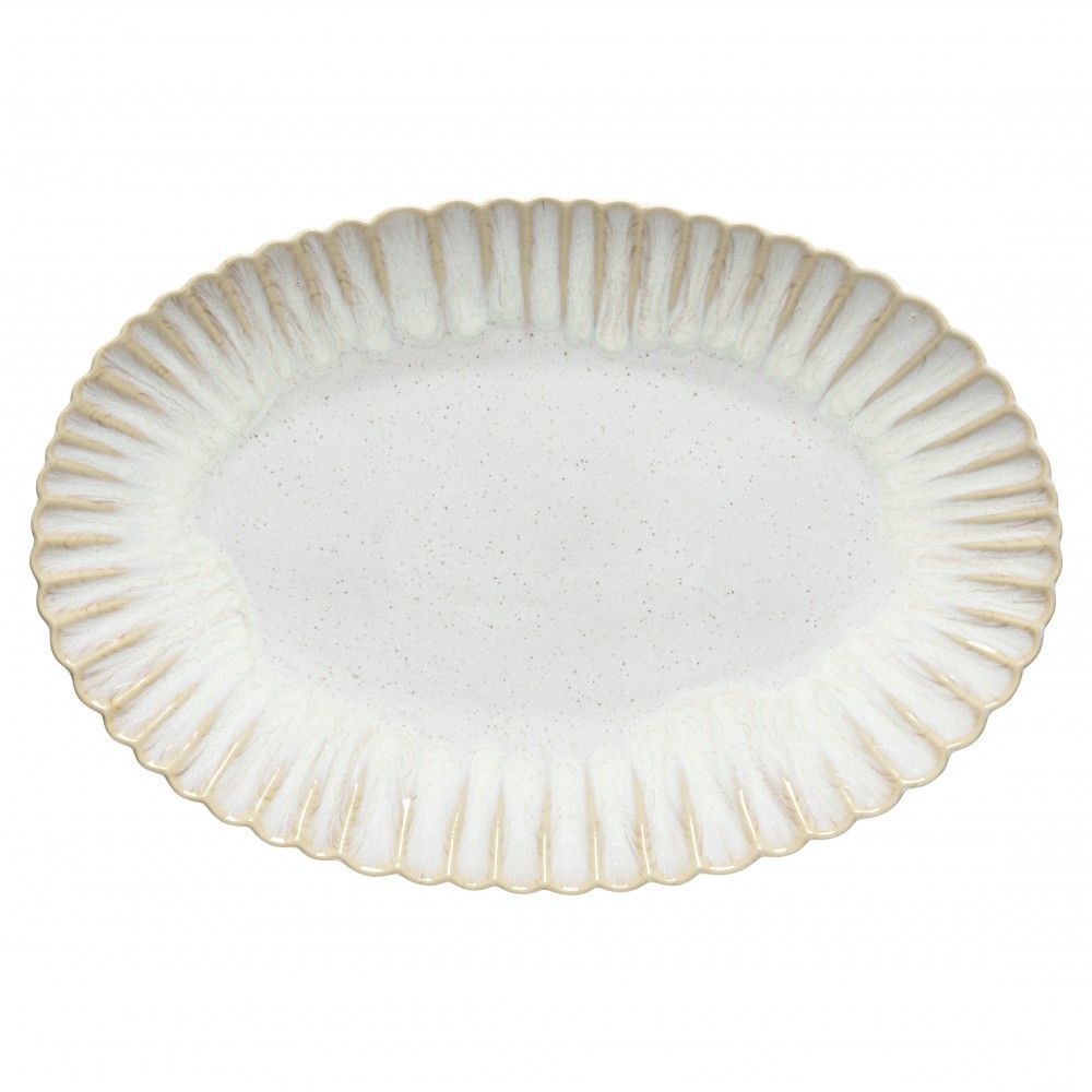 Oyster/Sand Wave Edge Oval Platter